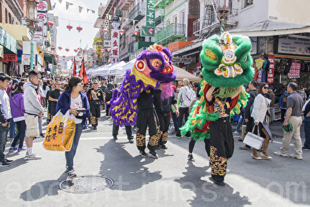 旧金山摆街会 数万民众庆中秋